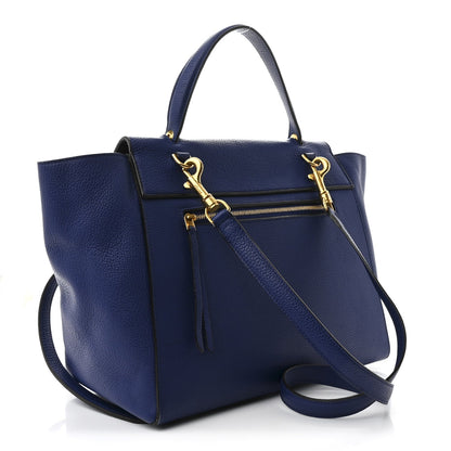 Grained Calfskin Mini Belt Bag Indigo