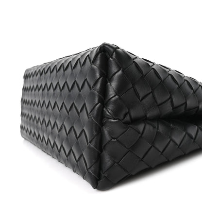 Nappa Intrecciato Medium Andiamo Shoulder Bag Black