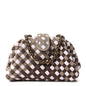 Suede Intrecciato Small The Lauren 1980 Clutch With Chain Praline Musk Washed Brownie