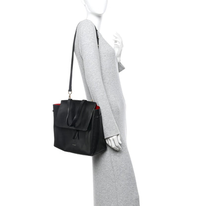Calfskin Lady Bag Black Flamma