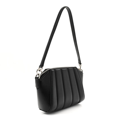 Lambskin XS Lock Antigona Shoulder Bag Black