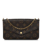 Monogram Pochette Felicie Chain Wallet Fuchsia