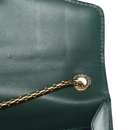 Calfskin Small Serpenti Forever Snake Strap Crossbody Bag Emerald Green