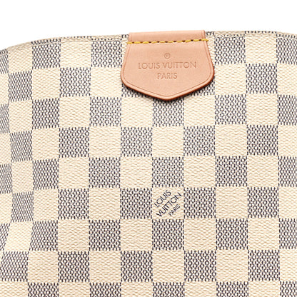 Damier Azur Graceful MM Rose Ballerine