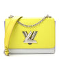 Epi Twist Shoulder Bag MM Purple Yellow Grey