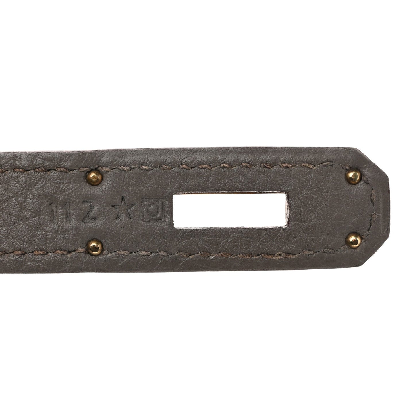 Taurillon Clemence Lizard Club Birkin 35 Etain Graphite
