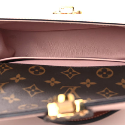 Patent Calfskin Monogram Cherrywood BB Rose Ballerine