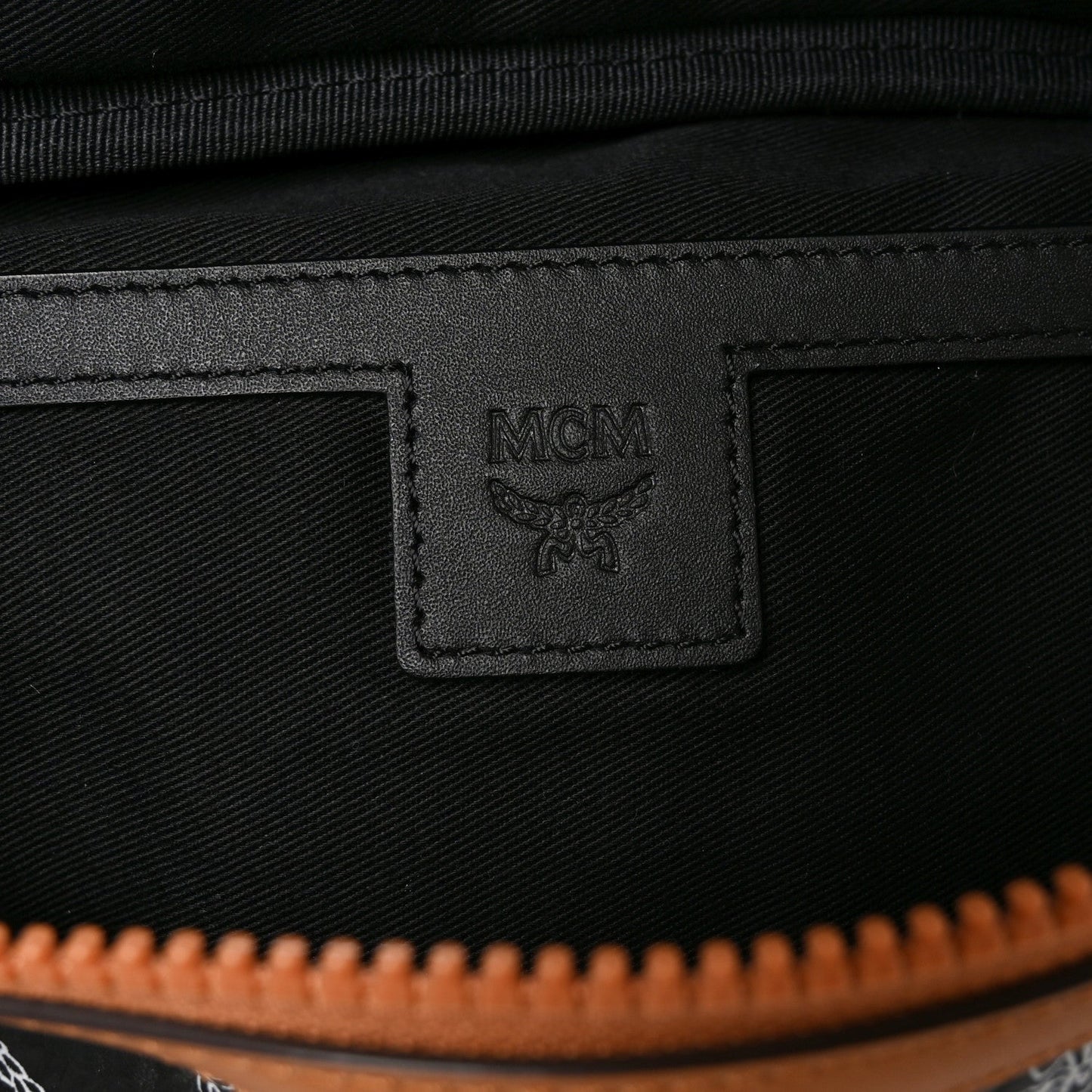 Visetos Small Fusten Belt Bag Black Cognac