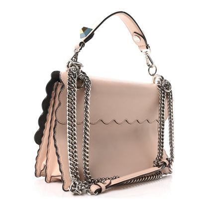 Vitello Liberty Scalloped Studded Kan I Shoulder Bag Plaster