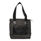 Denim Monogram Tote Bag Black