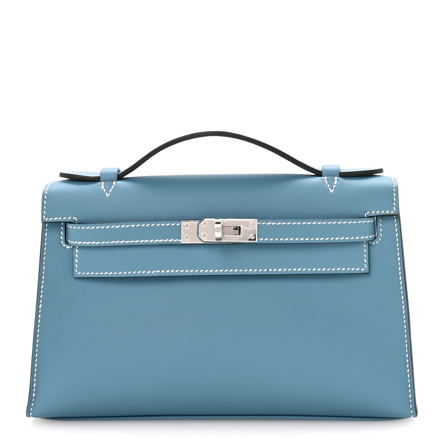 Swift Kelly Pochette Clutch Blue Jean