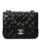 Caviar Quilted Mini Square Flap Black