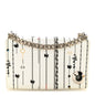 Calfskin Printed Mini Diorama Flap Bag White