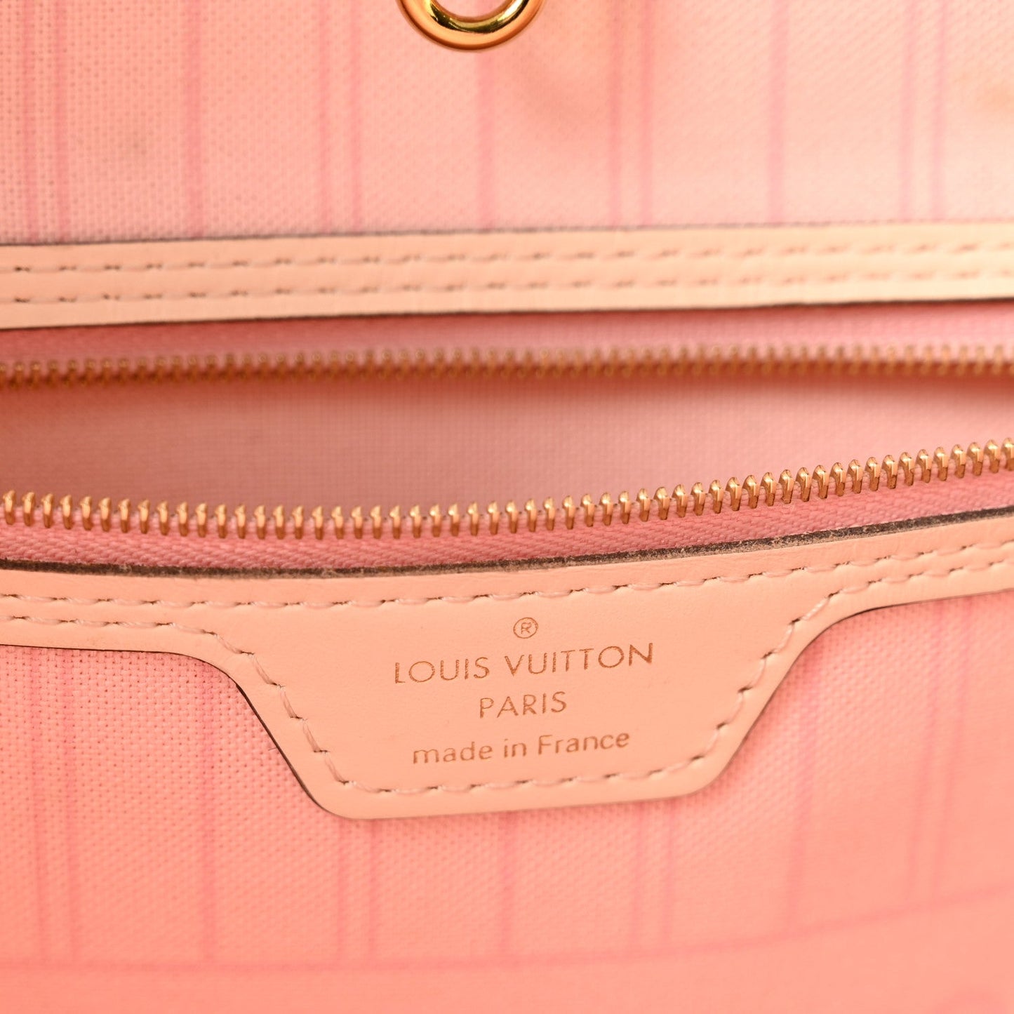 Damier Azur Braided Neverfull MM Pink