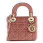 Velvet Mini Lady Dior Pink