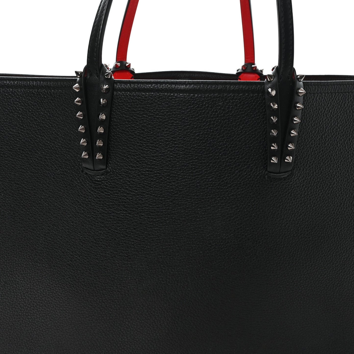 Calfskin Spikes East West Cabata Tote Black