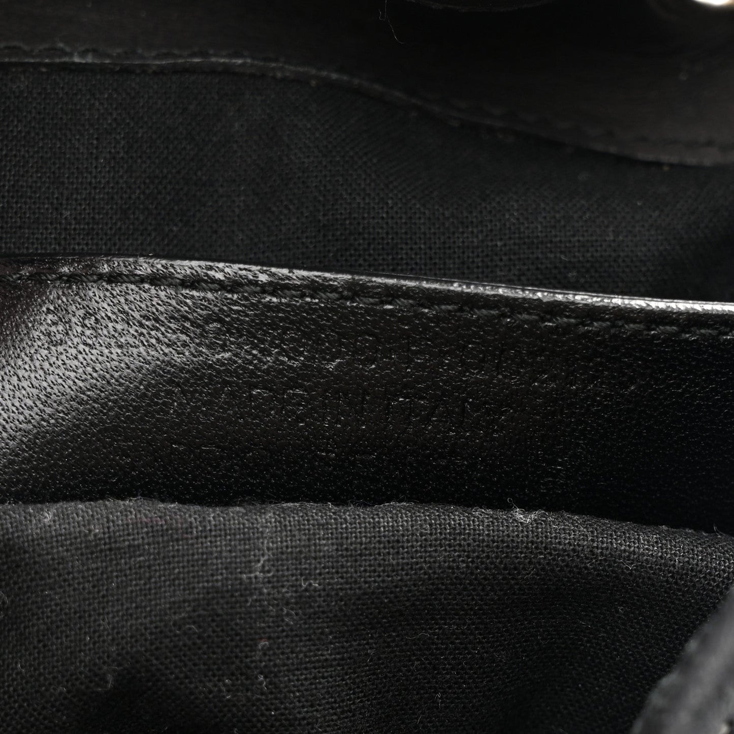 Canvas Calfskin Silver Hardware S Traveler Backpack Black