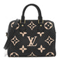Empreinte Monogram Giant Speedy Bandouliere 25 Black Beige