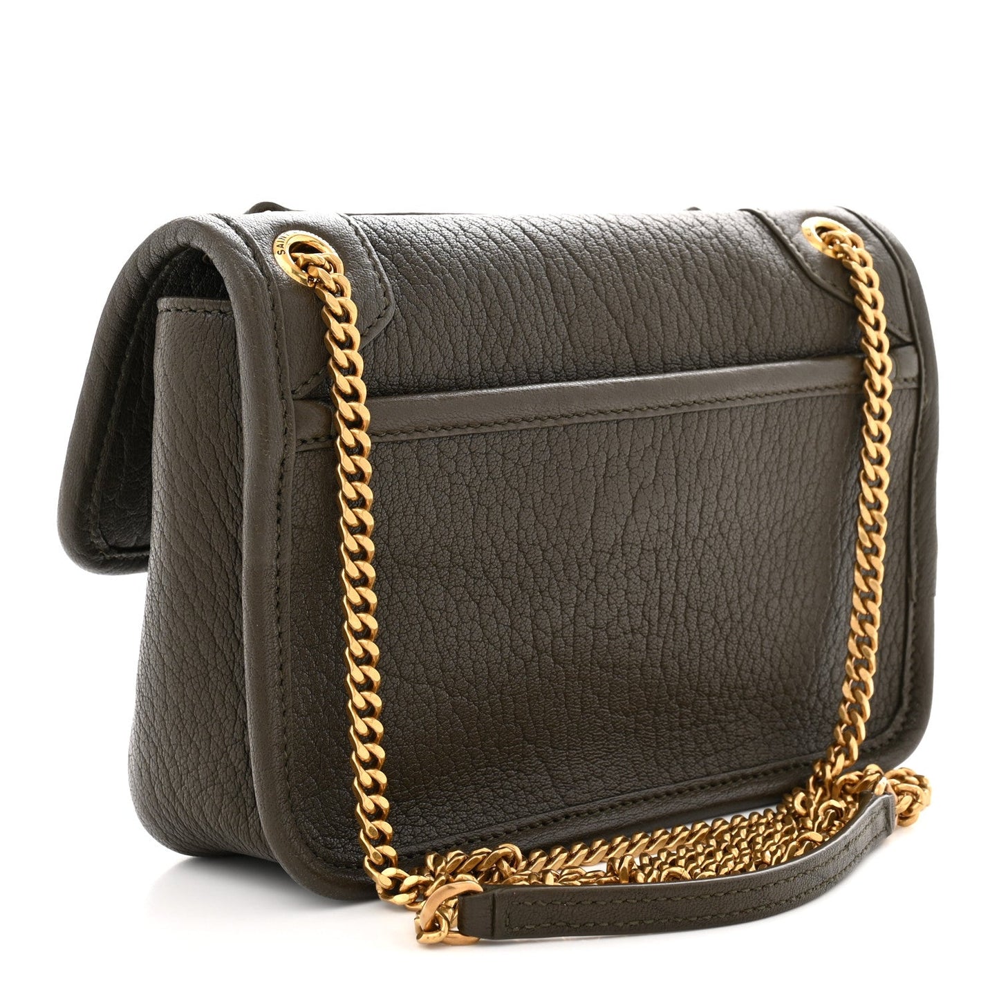 Grained Lambskin Monogram Mini Niki Chain Satchel Light Musk