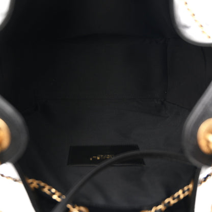 Caviar Quilted Medium Chanel 25 Handbag Black