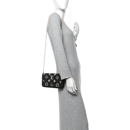 Empreinte Monogram Giant Felicie Pochette Black Beige
