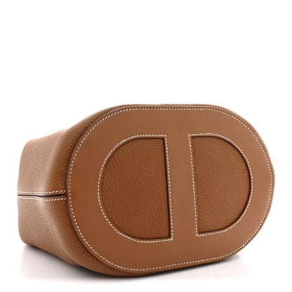 Taurillon Clemence Swift In-The-Loop 23 Bag Gold