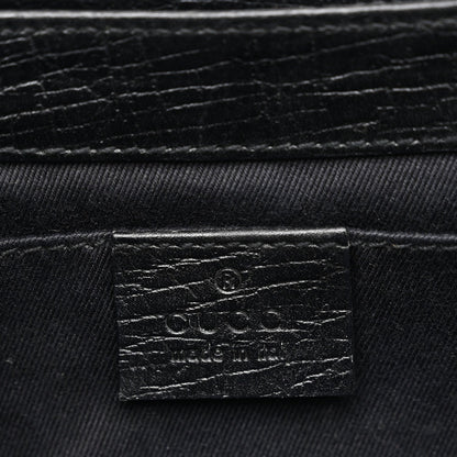 Monogram Horsebit Chain Clutch Black