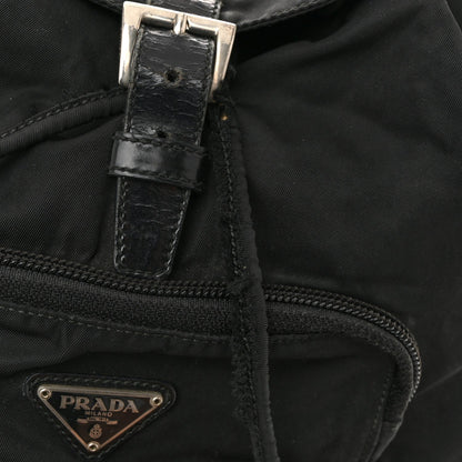 Nylon Vela Mini Cinch Backpack Black
