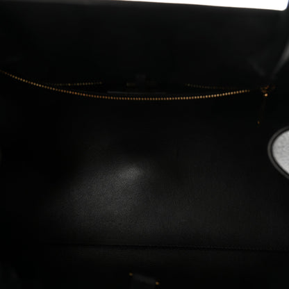 Calfskin Medium Hug Bag Black