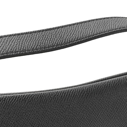 Grained Calfskin Saddle Bag Black