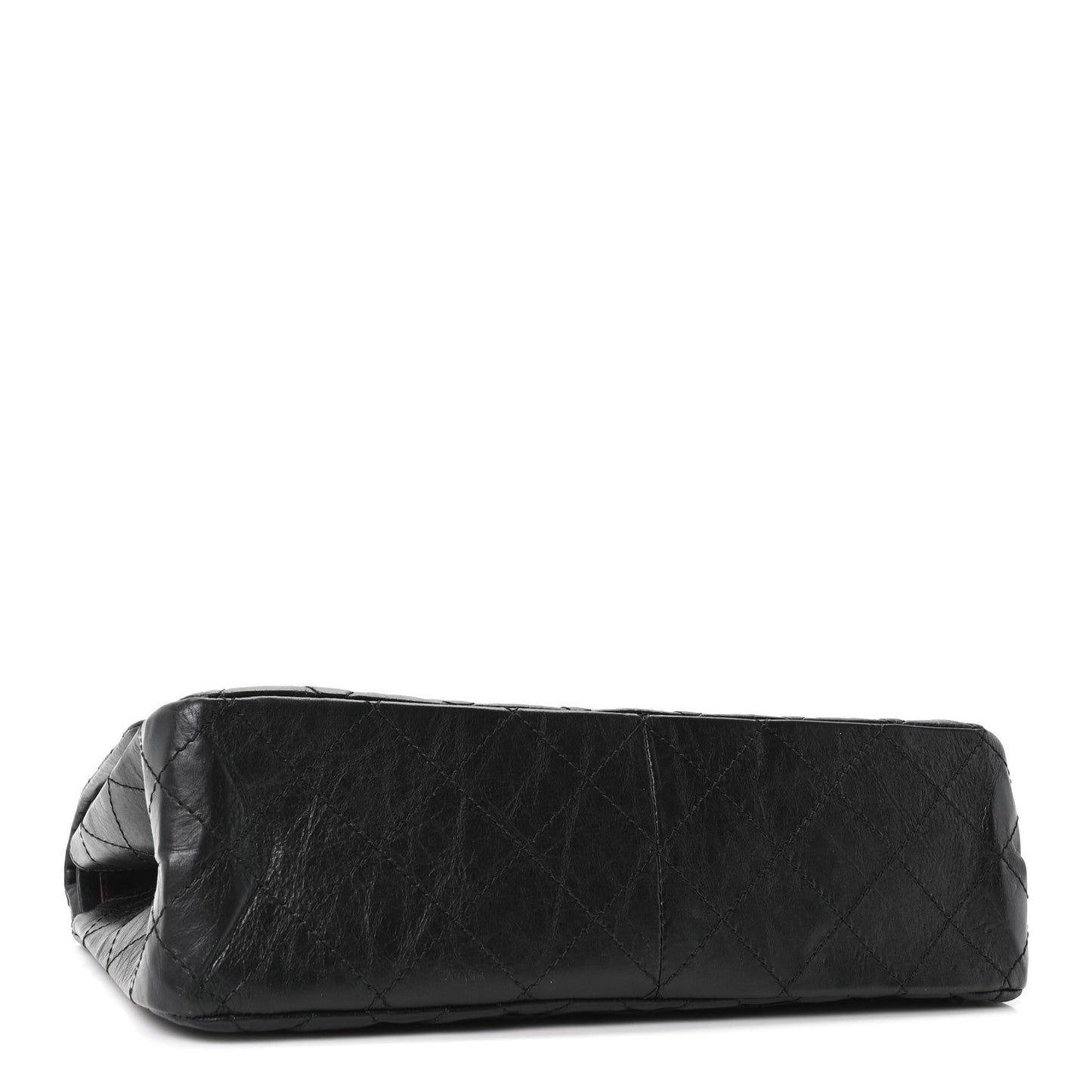 Aged Calfskin Quilted 2.55 Reissue 227 Flap Black