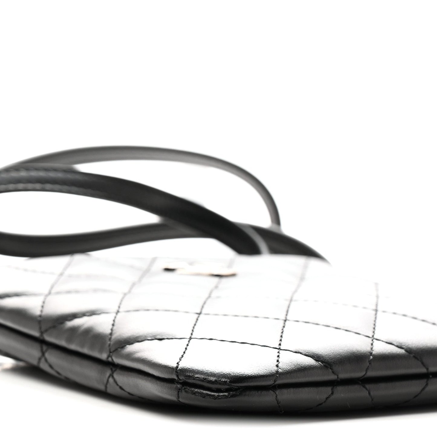 Lambskin Quilted Crossbody Bag Black