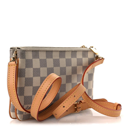 Damier Azur Double Zip Pochette