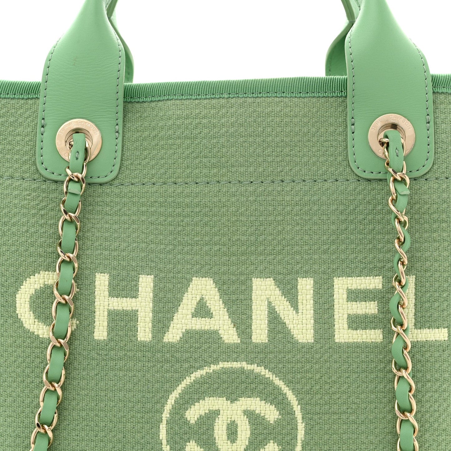 Mixed Fibers Small Deauville Tote Green