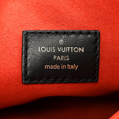 Lambskin Embossed Monogram Coussin BB Black
