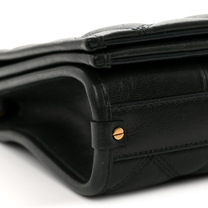 Lambskin Quilted Mini Becky Chain Bag Vert Fonce