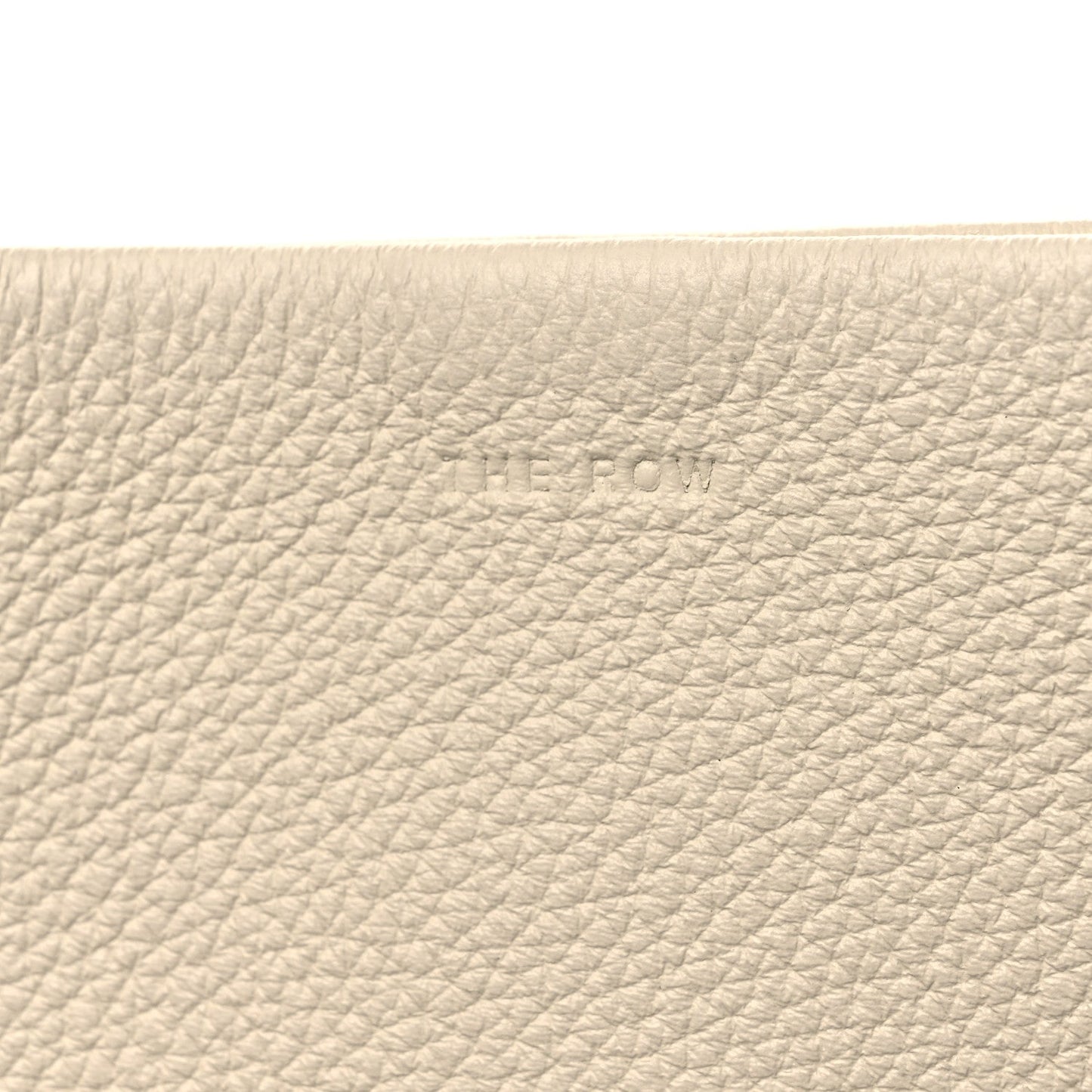 Grained Calfskin Small N/S Park Tote Ivory