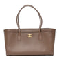Calfskin Archetype Small Shopping Tote Light Brown