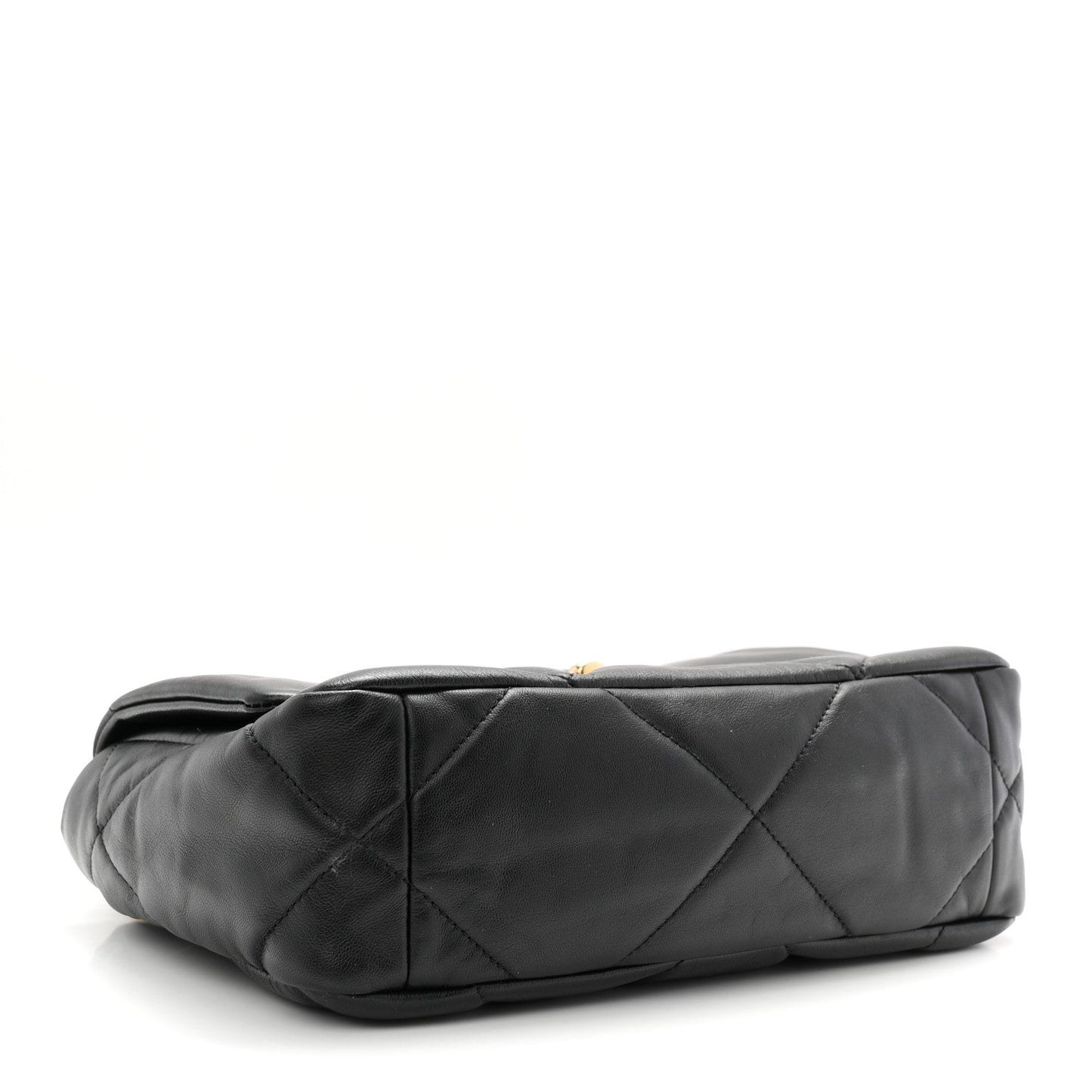 Goatskin Quilted Medium Chanel 19 Flap Black