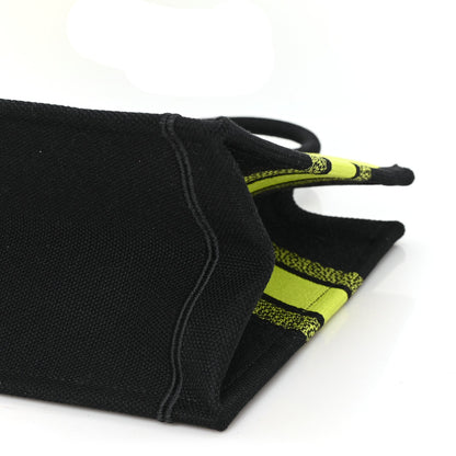 Canvas Embroidered Medium Miss Dior Graffiti Book Tote Green Blue
