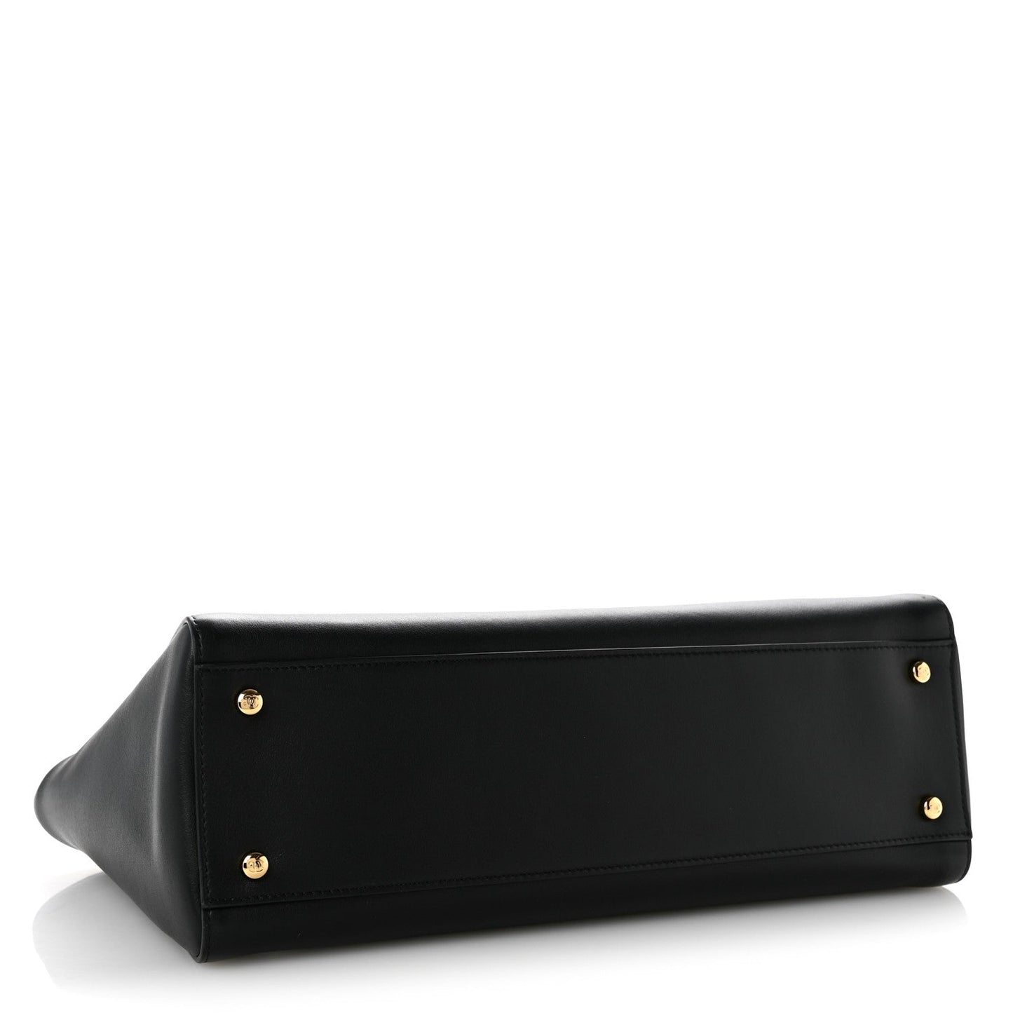 Calfskin Archetype Small Shopping Tote Black