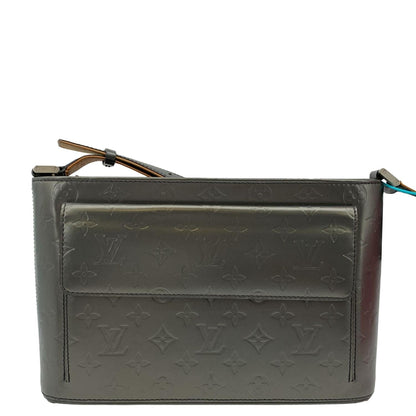 LOUIS VUITTON Alston Monogram Mat Shoulder Bag Black