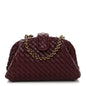 Nappa Intrecciato Small The Lauren 1980 Clutch With Chain Barolo