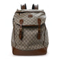 GG Supreme Monogram Azalea Calfskin Medium Retro Interlocking G Buckle Backpack Beige Ebony Brown Sugar
