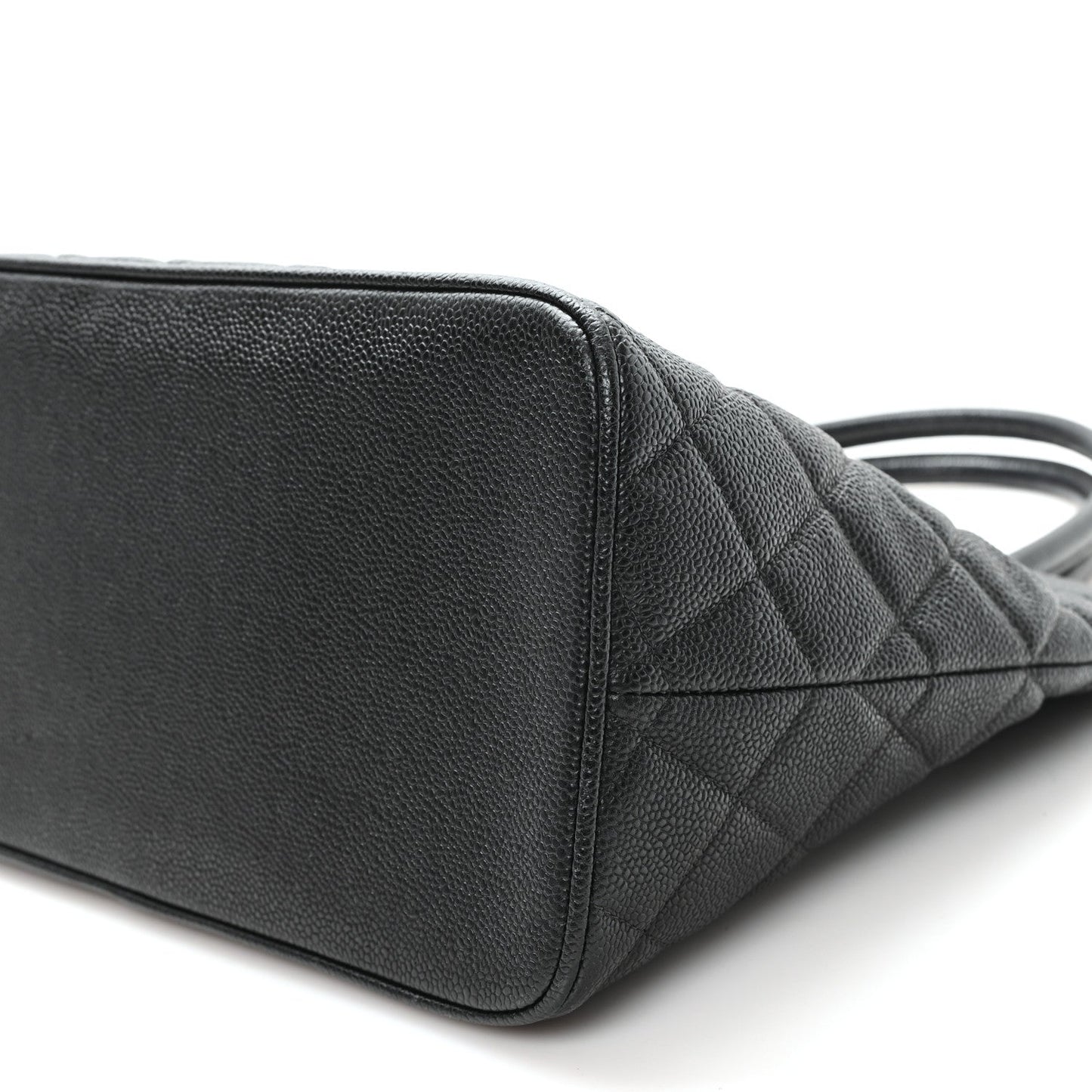 Caviar Quilted Medallion Tote Black
