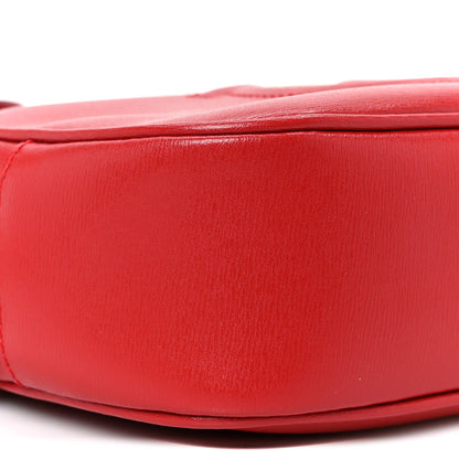 Calfskin Gancini Camera Crossbody Bag Red
