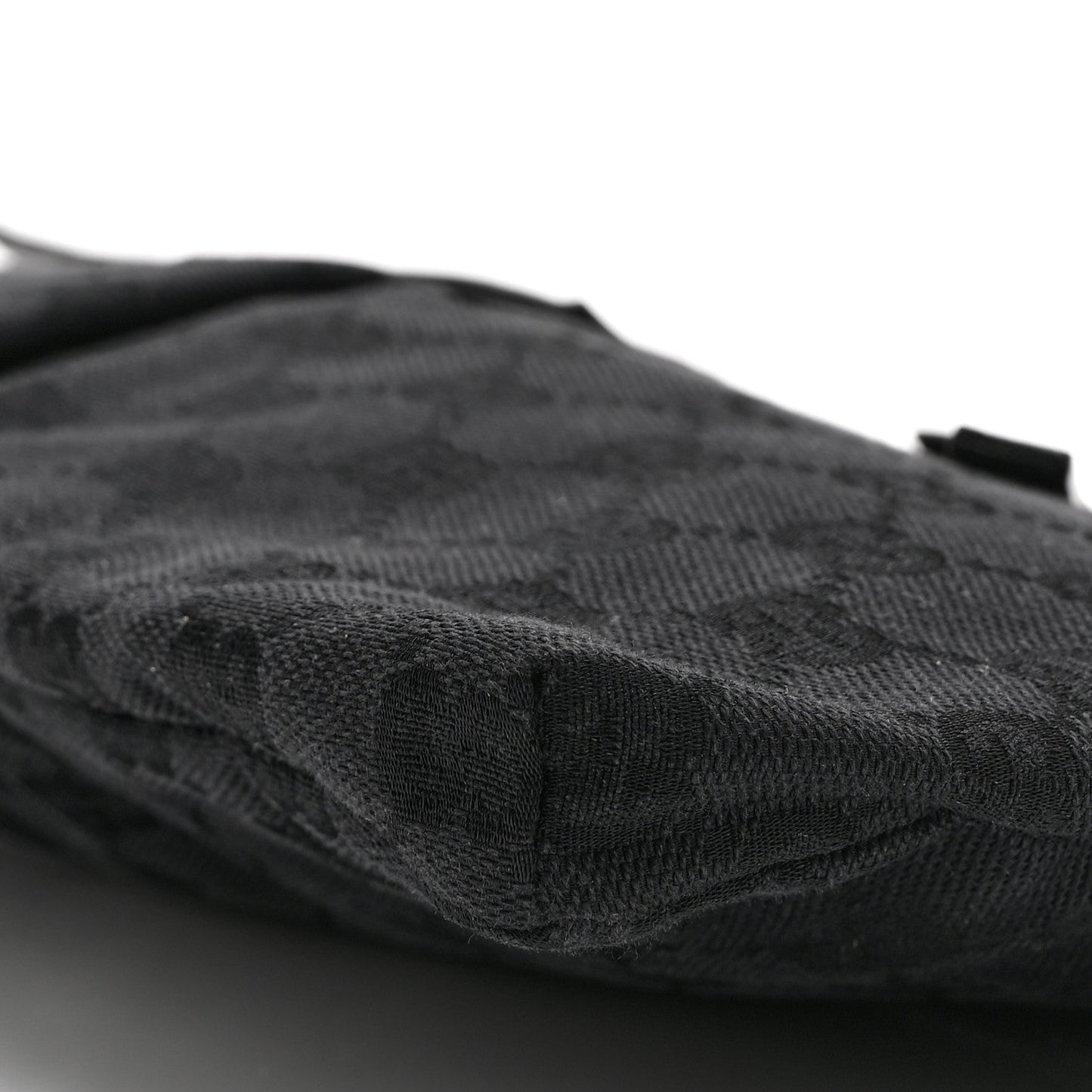 GG Monogram Double Pocket Belt Bag Black