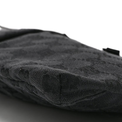 GG Monogram Double Pocket Belt Bag Black