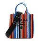 Terry Cloth Small Stripe Tote Arancio