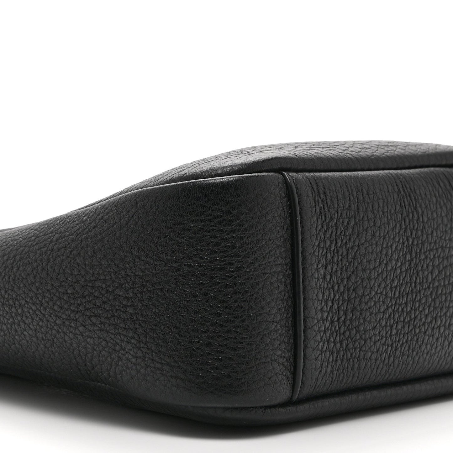 Grained Calfskin Baby Le 5 A 7 Supple Hobo Black